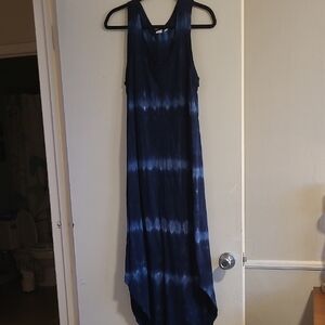 GAP Blue and White High Low Dress